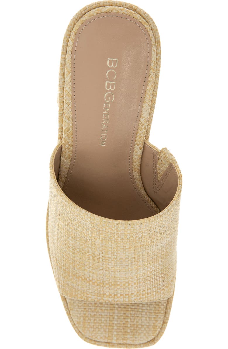BCBGeneration Swoop Platform Slide Sandal, Alternate, color,