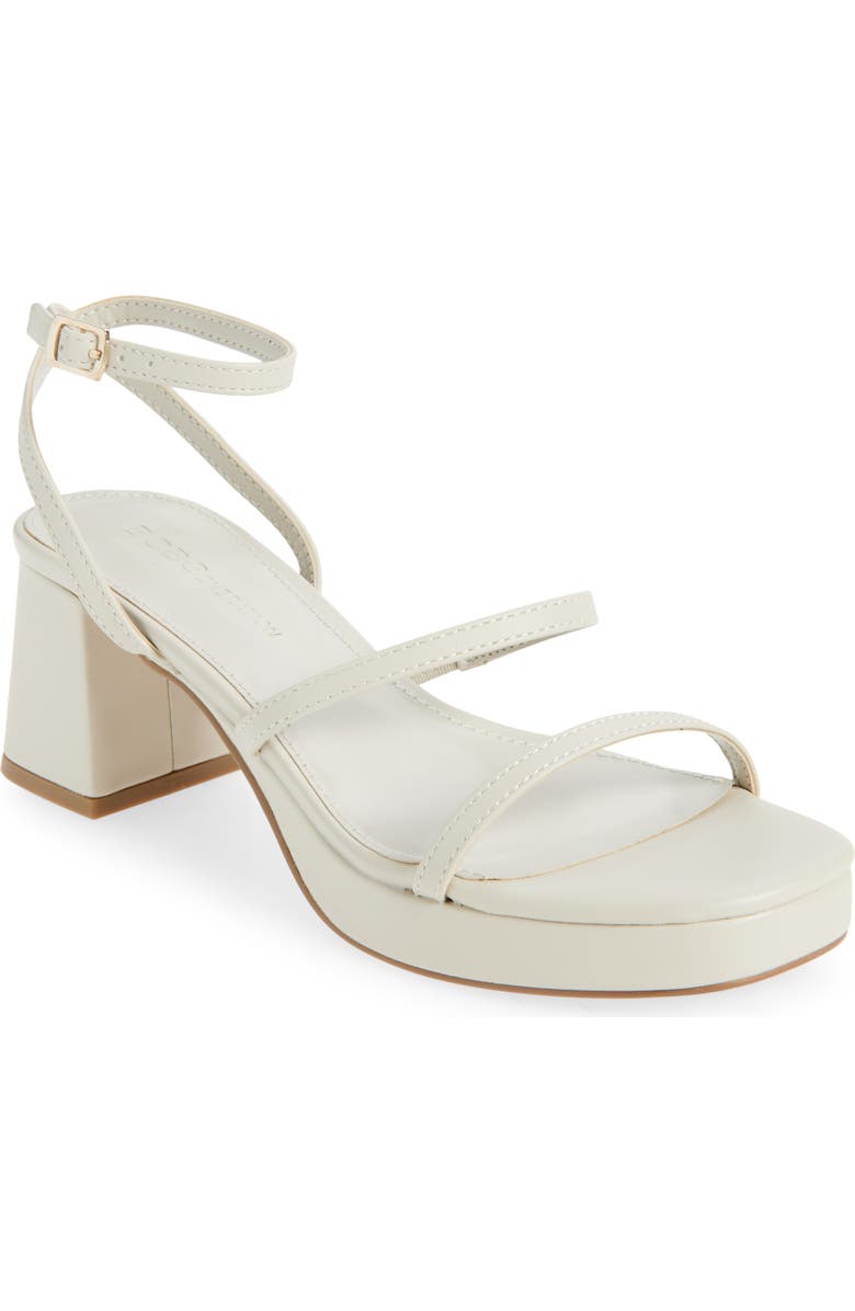 BCBGeneration Lissena Ankle Strap Platform Sandal, Main, color, Stone