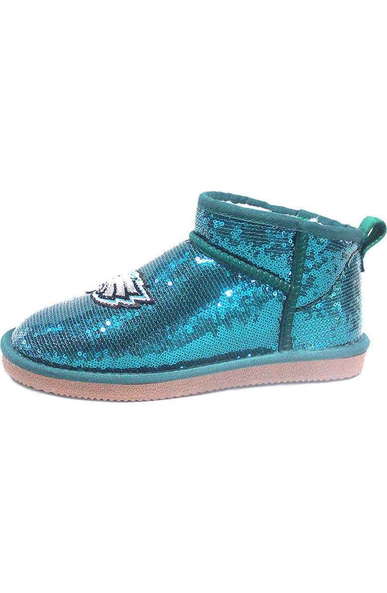 CUCE Women's Cuce Green Philadelphia Eagles Sequin Ankle Boots, Alternate, color,