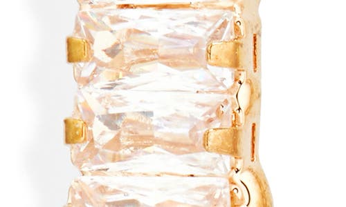 Tasha Baguette Crystal Imitation Pearl Drop Earrings