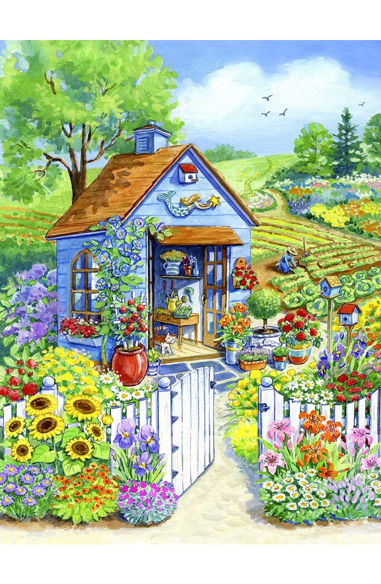 Sunsout Path to the Garden Shed 1000 piece Jigsaw Puzzle for Adults, Alternate, color, Multicolor