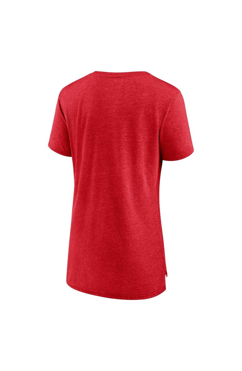 FANATICS Women's Fanatics Branded Heathered Red Philadelphia 76ers True Classics Tri-Blend T-Shirt, Alternate, color, 