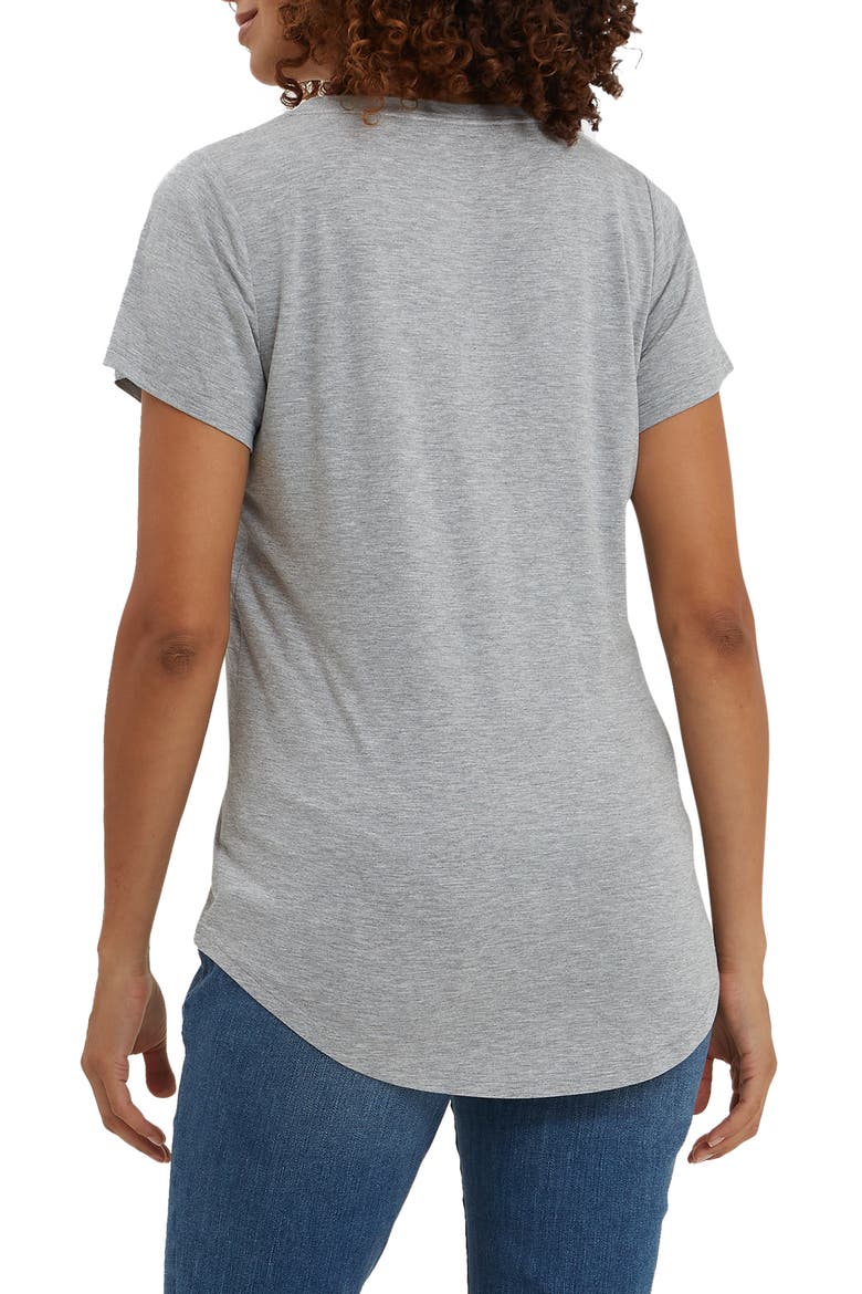The Maternity & Nursing Tee, Alternate, color, HEATHER GRAY