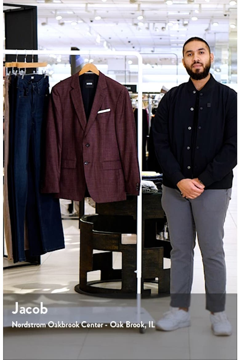 Wool Slubs BOSS Hutson Slub Wool & Silk Blend Sport Coat (Men) | Nordstromrack