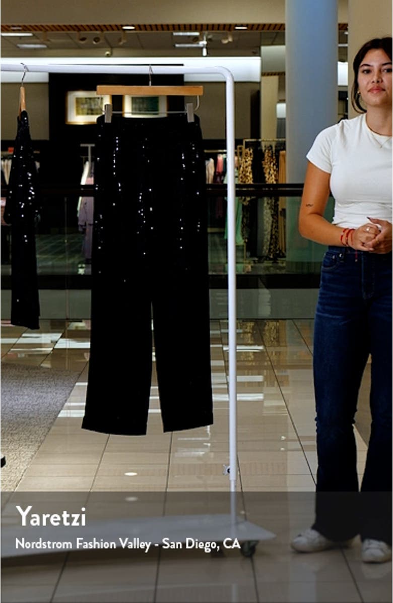 Linear Shine Wide Leg Pants, sales video thumbnail