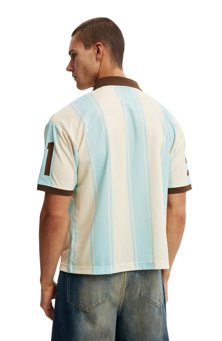 Cotton On Men's Cropped Sports Jersey, Alternate, color, Creampuff  Blue Star 91