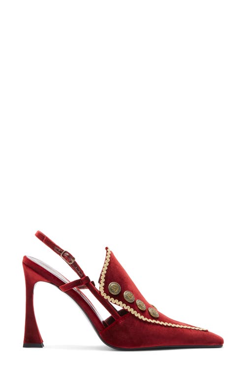 Jeffrey Campbell Troubadour Slingback Pump In Burgundy