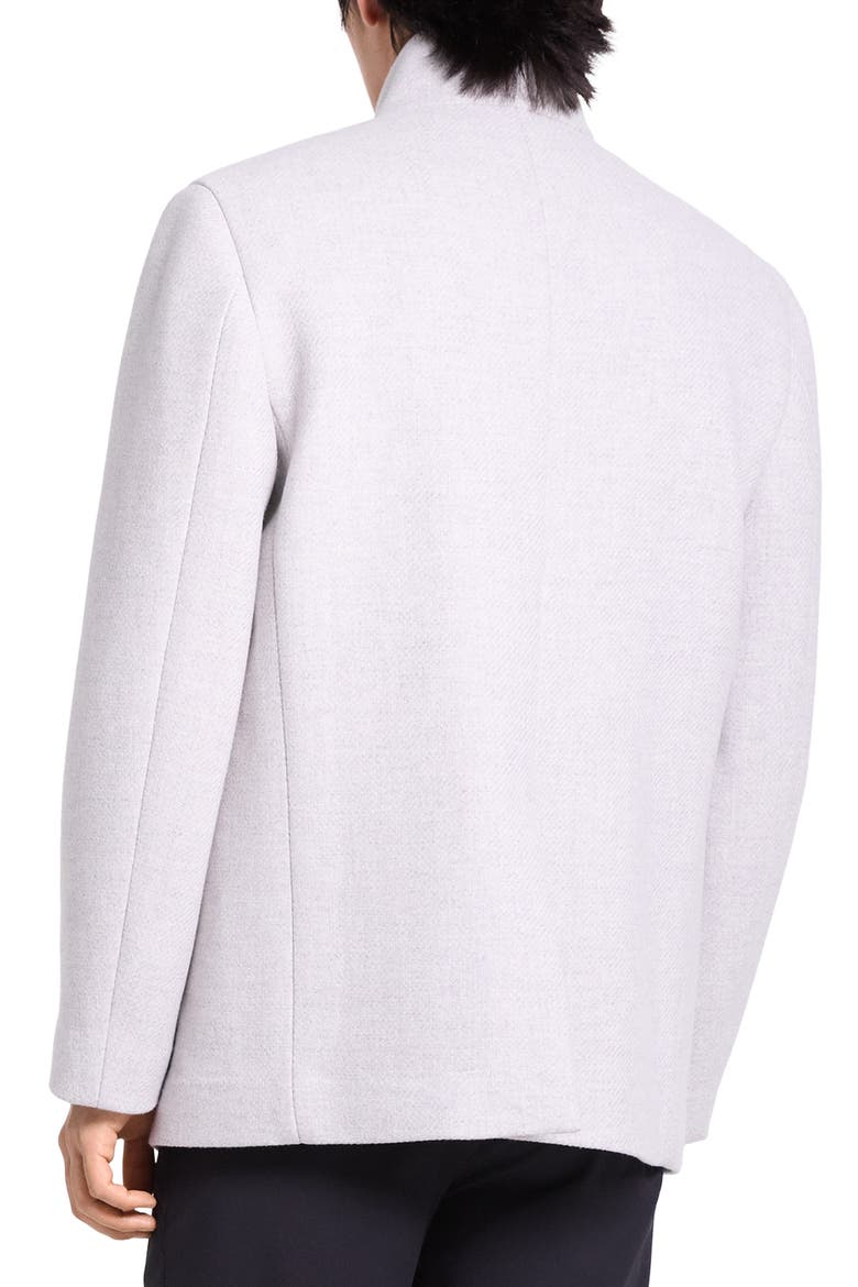 Clarence Wool Melton Coat, Alternate, color, ONYX MELANGE - QLI