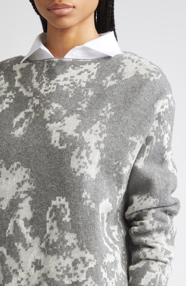 Lafayette 148 New York Bateau Neck Jacquard Sweater, Alternate, color,