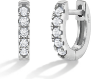 In Season Jewelry Small Multi Cubic Zirconia Huggie Earrings