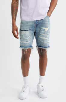 Billionaire Boys Club BB Cadet Distressed Cutoff Denim Shorts