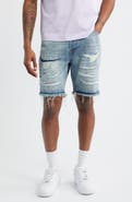 Billionaire Boys Club BB Cadet Distressed Cutoff Denim Shorts
