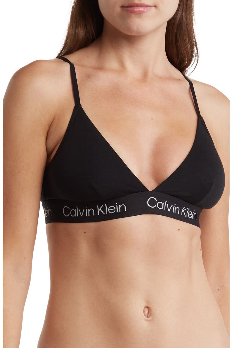 Triangle Cup Bralette, Main, color, BLACK