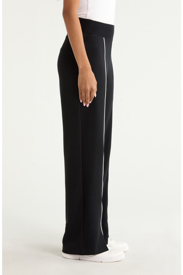 Airpiqué Straight Leg Pants, Alternate, color, VERY BLACK