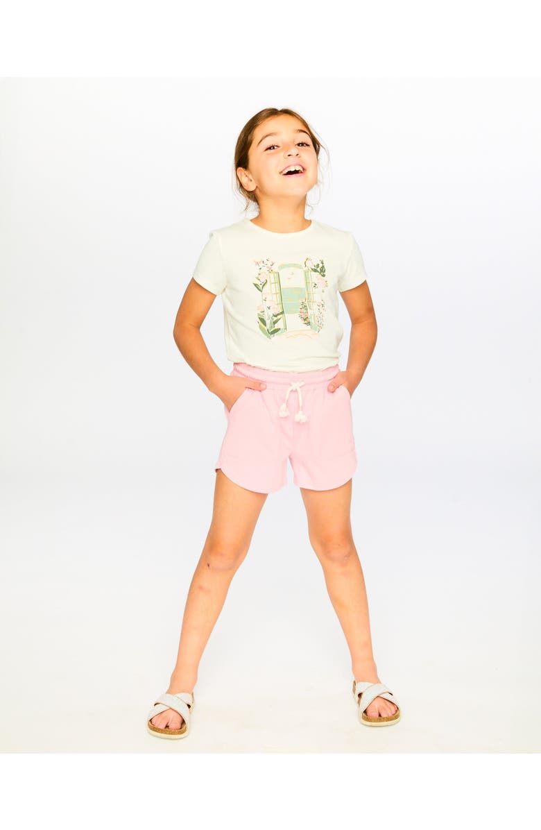 Deux par Deux Organic Cotton Jersey Graphic Short Sleeve T-Shirt, Alternate, color, Off-White