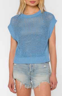 Arlo Open Stitch Short Sleeve Sweater