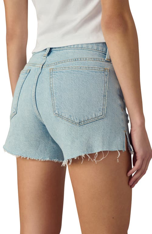 Joe's The Ozzie Raw Hem Side Slit Mid Rise Denim Shorts