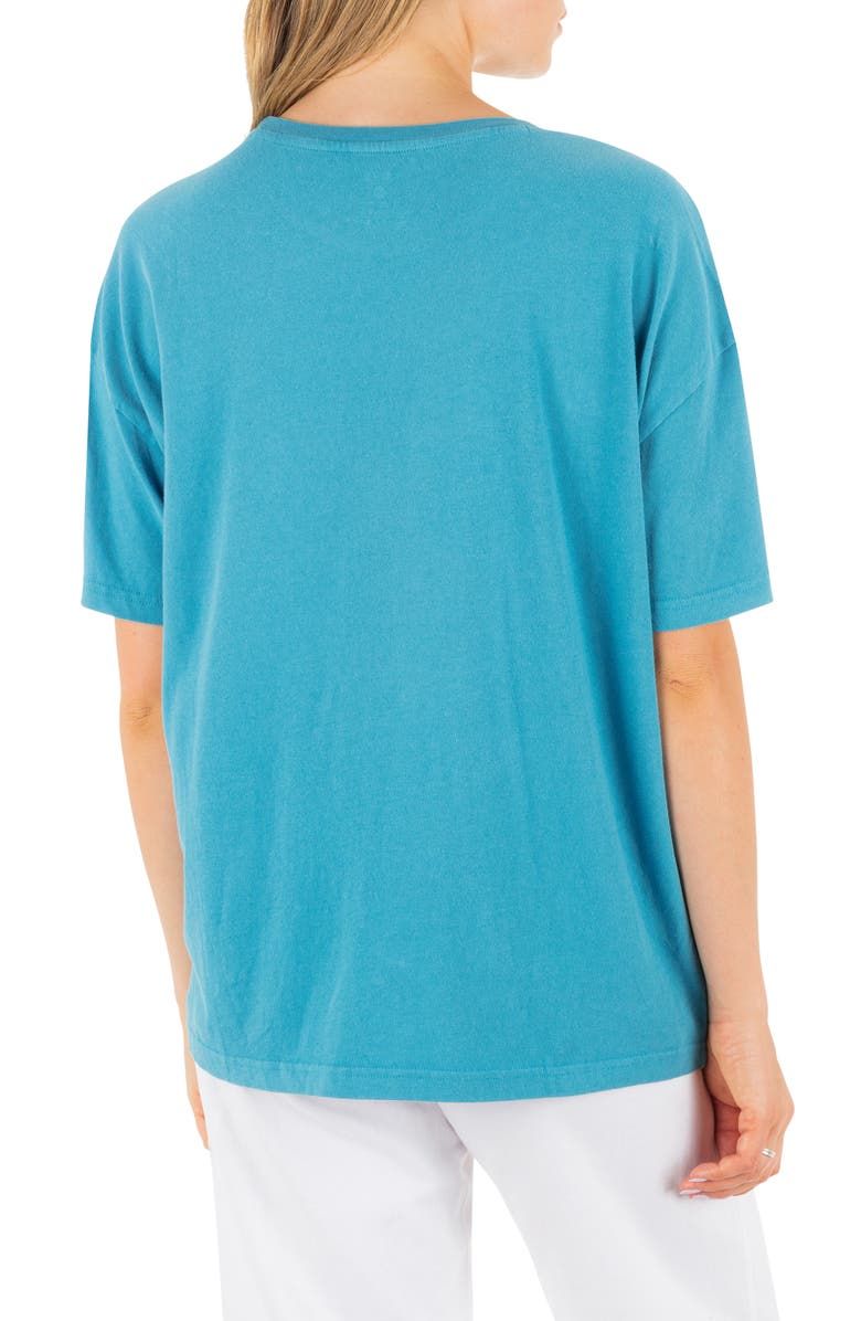 Hurley Lumina Boyfriend Oversize Cotton Jersey Graphic T-Shirt, Alternate, color, Blue Moon