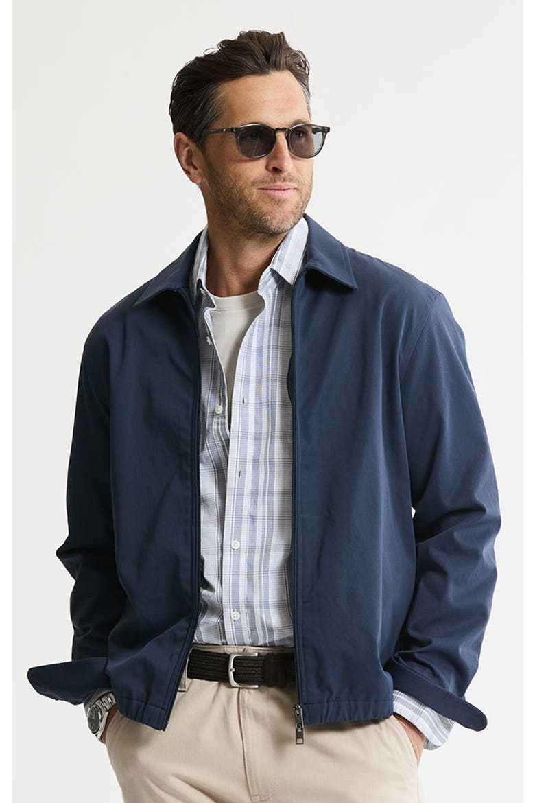 Tech Twill Zip Up Jacket, Main, color, Navy