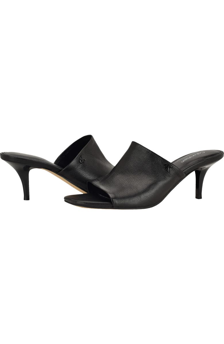 Calvin Klein Chaney Sandal, Alternate, color, Black Leather