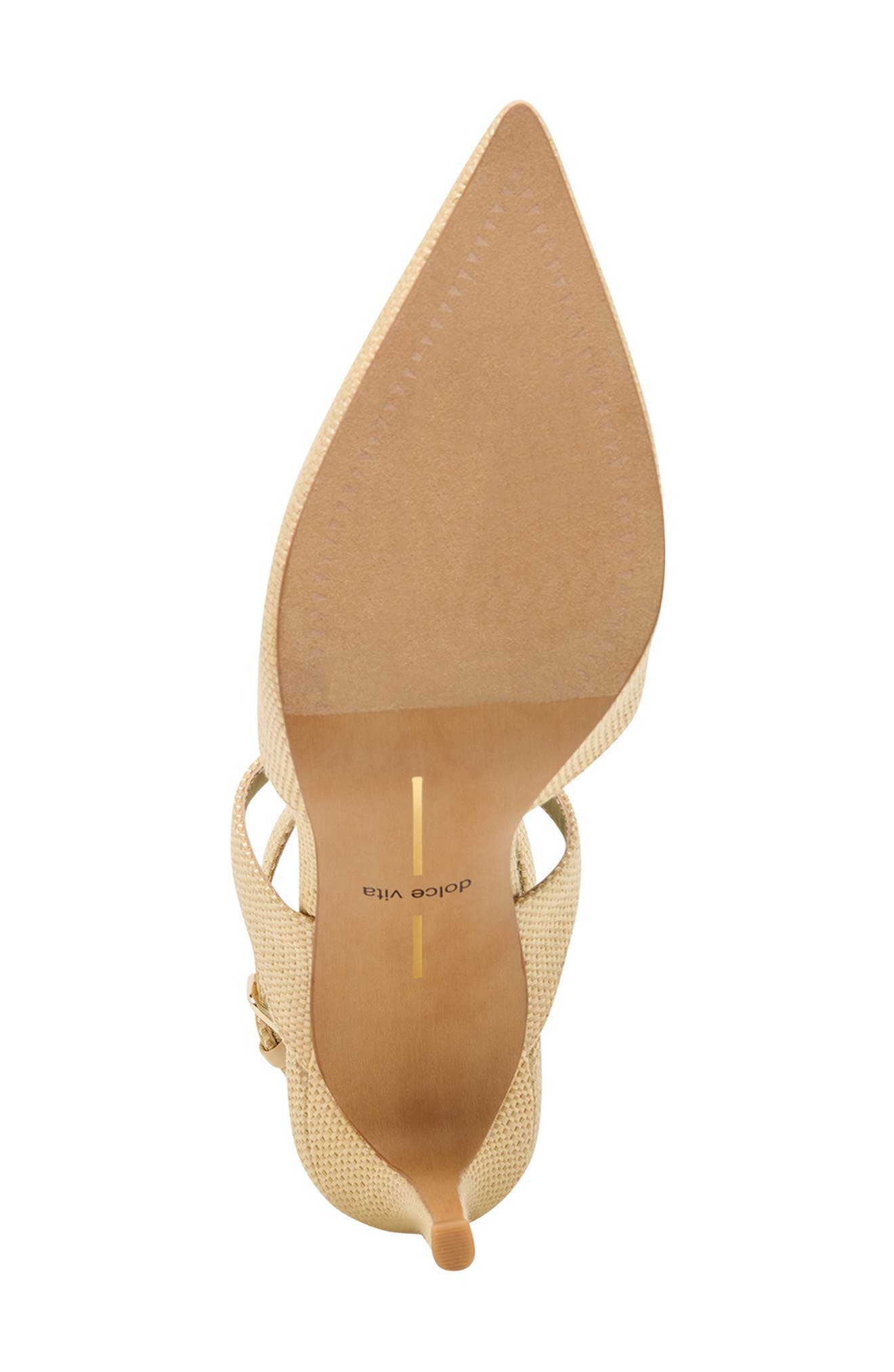 Eliora Pointed Toe Ankle Strap Pump, Alternate, color, LIGHT NATURAL RAFFIA