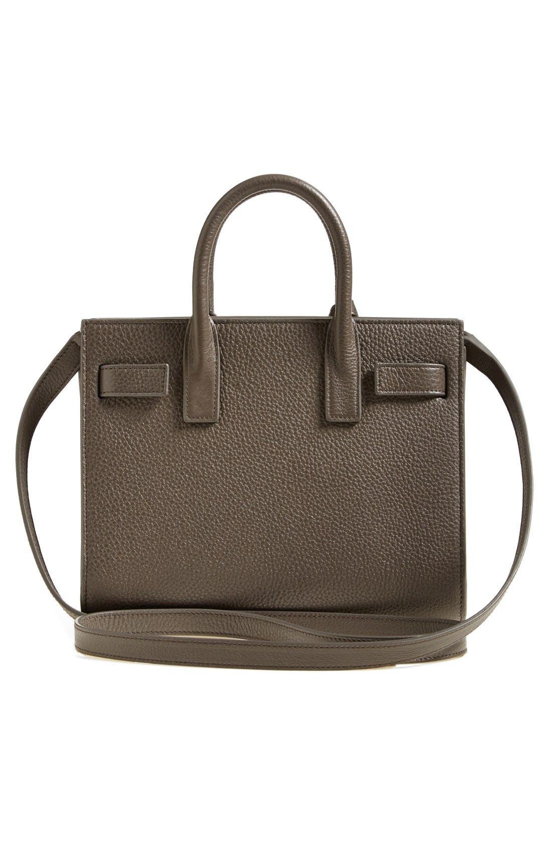 'Baby Sac de Jour' Grained Leather Tote, Alternate, color, EARTH