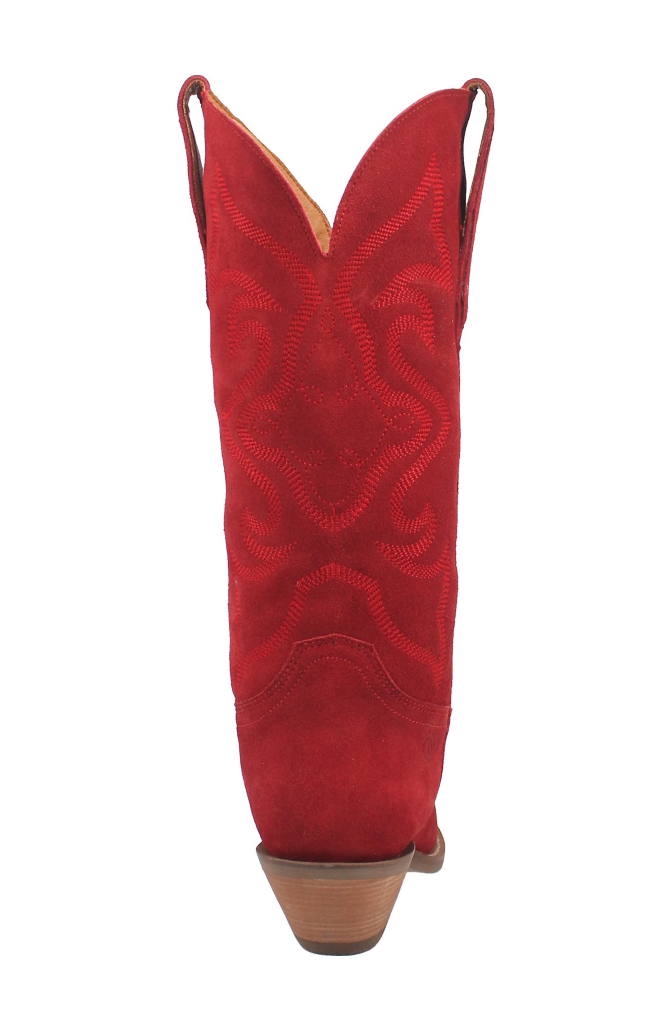Out West Cowboy Boot, Alternate, color, RED