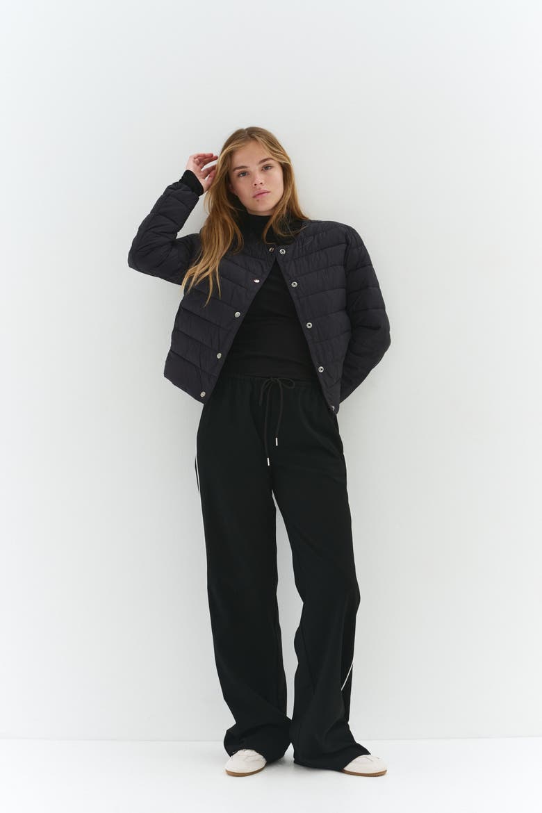 Quilted Jacket, Alternate, color, Black