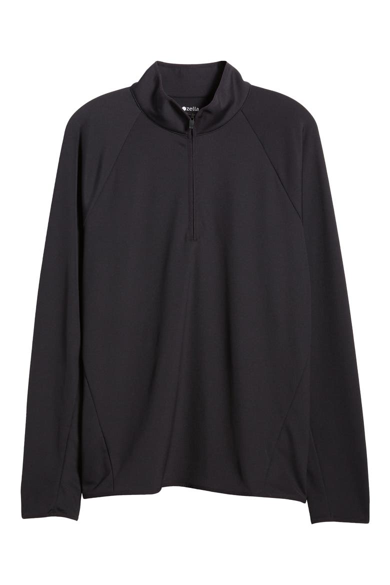 Swing Quarter Zip Golf Pullover, Alternate, color, BLACK