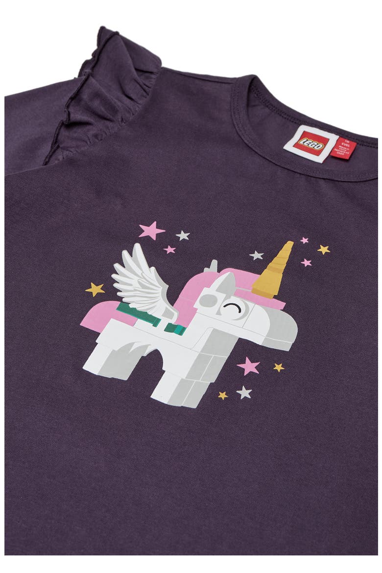 Kids' Unicorn Graphic T-Shirt, Alternate, color, PURPLE