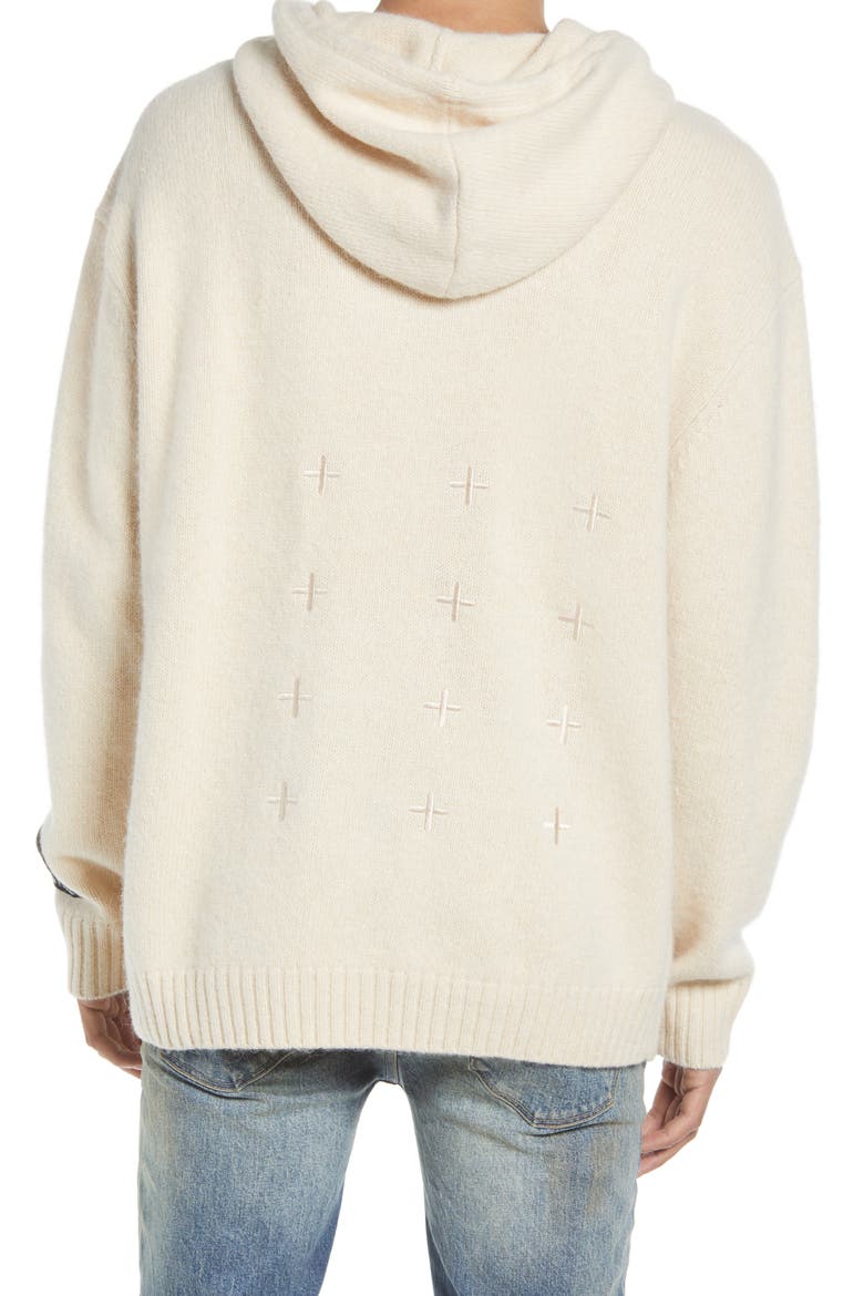Dollar Merino Wool Blend Hoodie, Alternate, color, WHITE