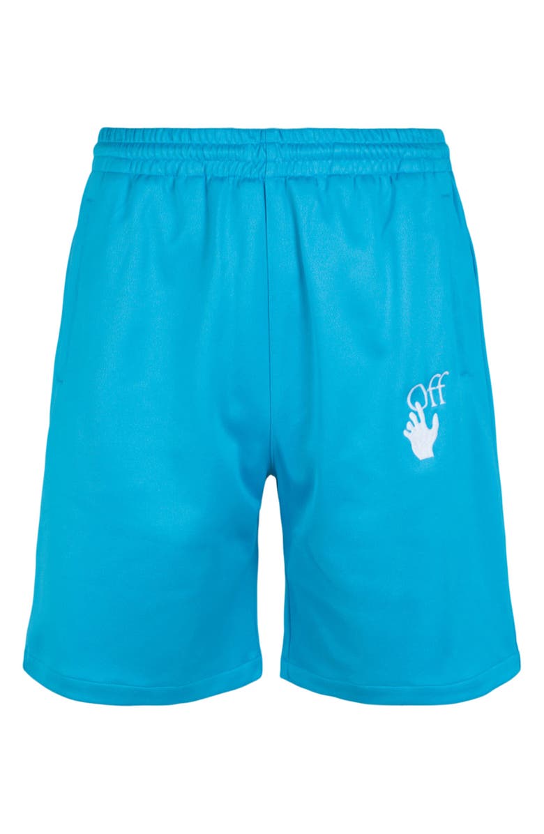 Off-White Hands Off Skate Track Shorts, Main, color, 