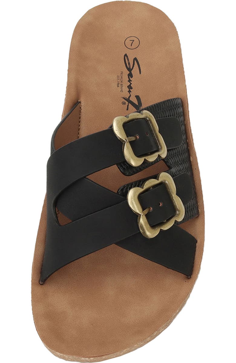 Seven7 Double Strap Sandal, Alternate, color, Black