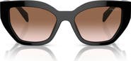 Prada 53mm Butterfly Polarized Sunglasses