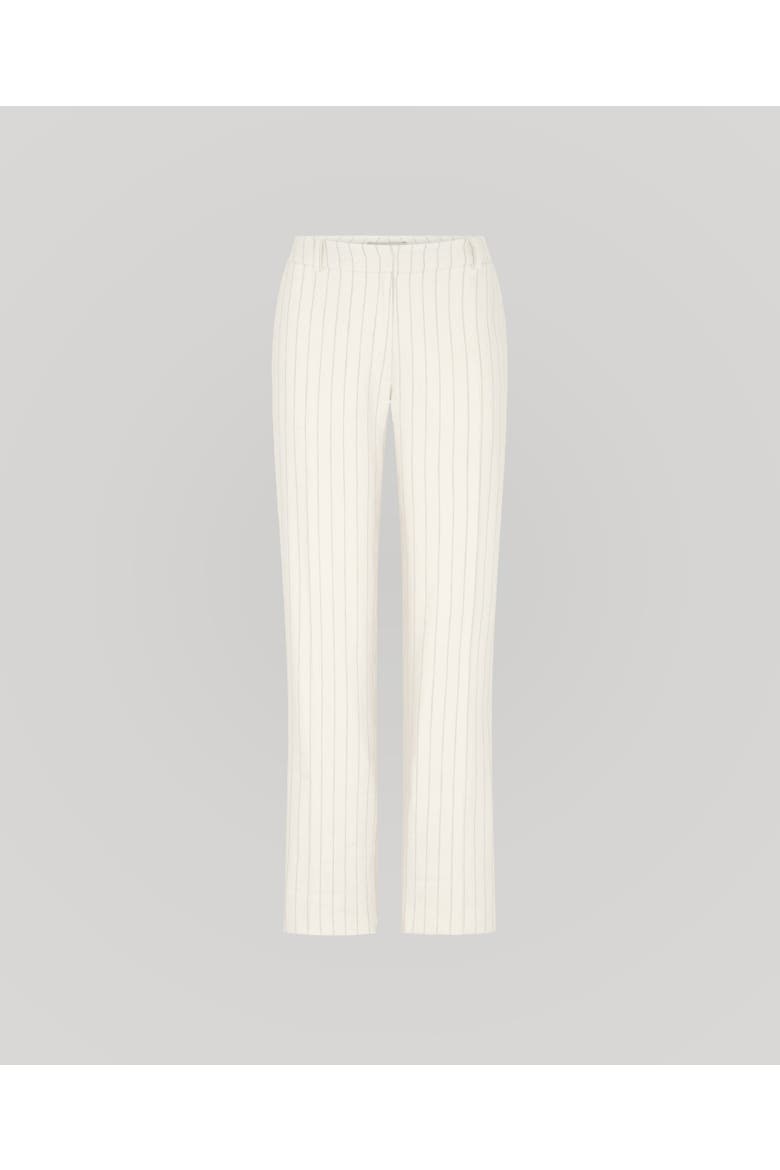 Corine Linen Pinstripe Trousers, Main, color, Taupe Pin Stripe
