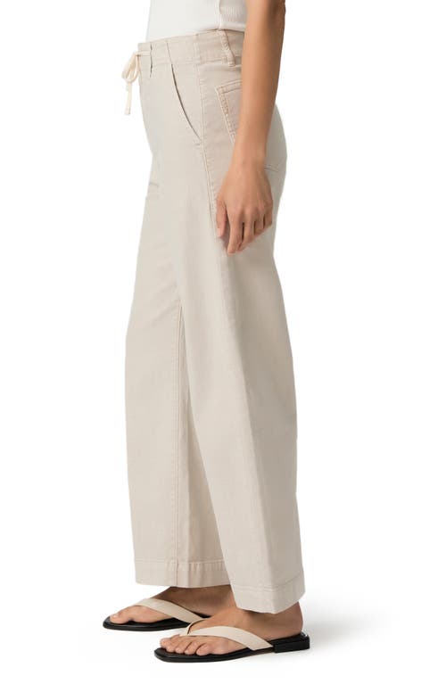 Shop Paige Arellia Drawstring High Waist Ankle Barrel Leg Trouser Jeans