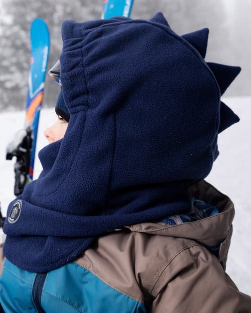 Deux Par Deux Polar Fleece Balaclava For Ski Helmet In Blue