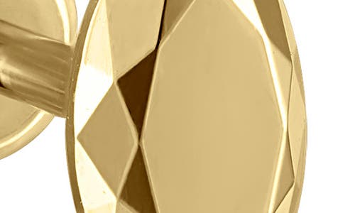 Maria Tash Faceted Marquise Single Threaded Stud Earring In Yellow Gold