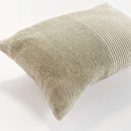 Napa Home & Garden Otis Pinstripe Lumbar Pillow In Neutral