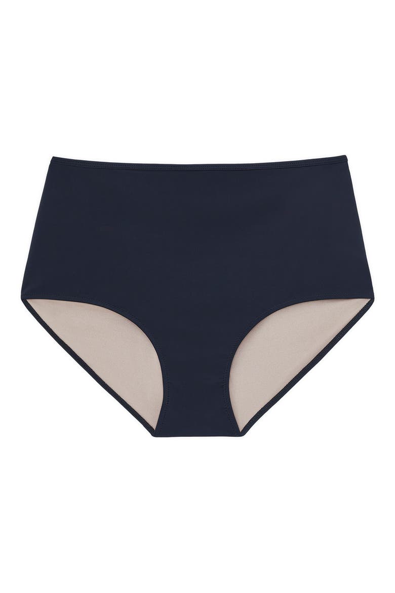 L148 High Waist Bikini Bottoms, Alternate, color, BLACK