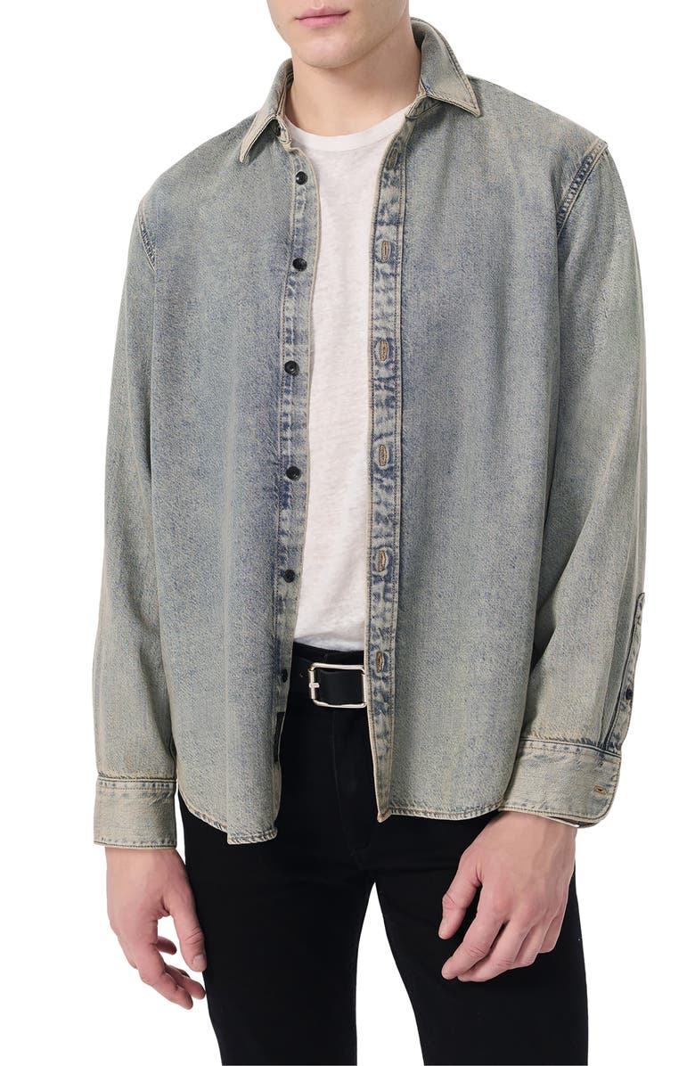 rag & bone Finch Denim Button-Up Shirt, Main, color,
