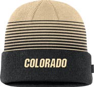 Nike Men's Nike Black/Gold Colorado Buffaloes 2026 On-Field Gradient Terra Cuffed Knit Hat
