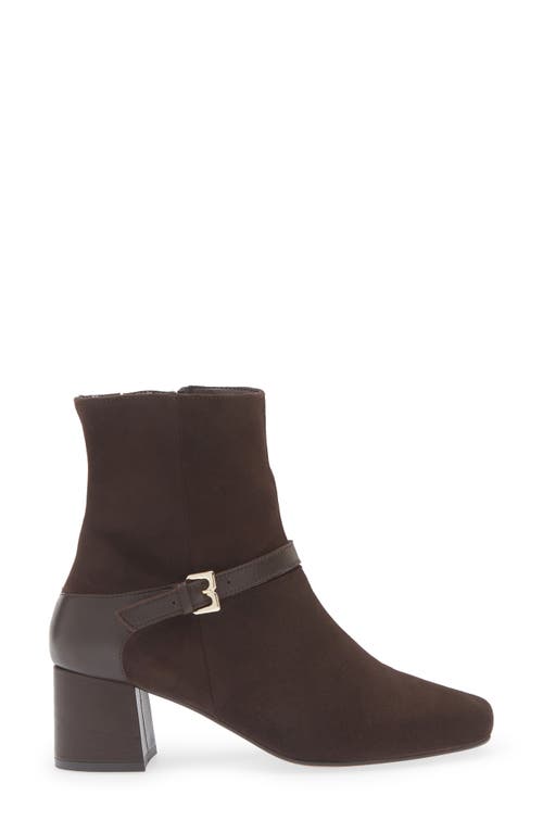 Bruno Magli Danica Square Toe Bootie In Brown