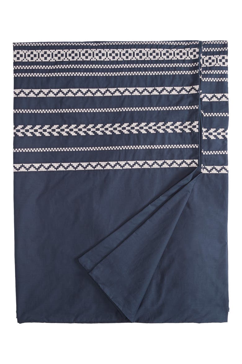 Bohemian Fair Isle Duvet Cover & Sham Set, Alternate, color, INDIGO