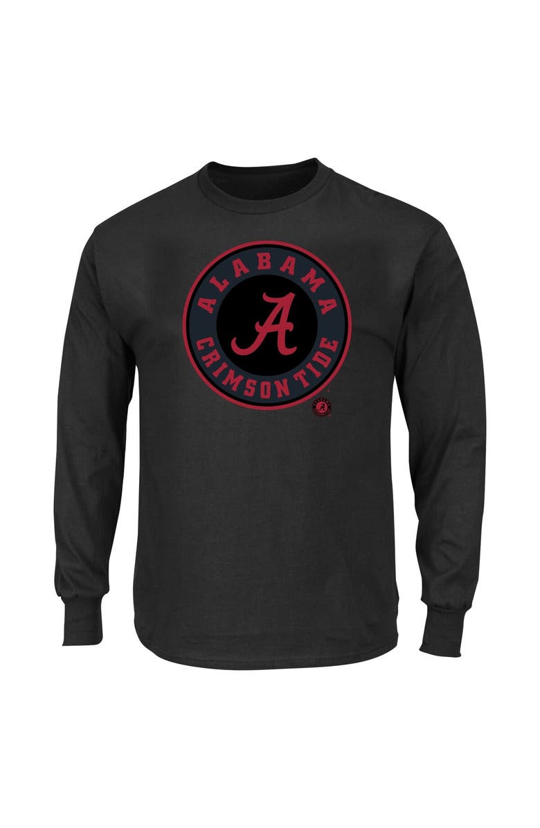 PROFILE Men's Profile Black Alabama Crimson Tide Big & Tall Pop Long Sleeve T-Shirt, Alternate, color, 