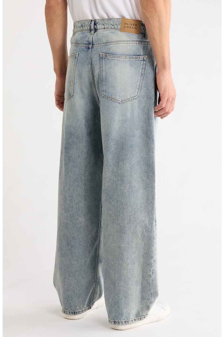 Extra Baggy Patch Denim Jeans, Alternate, color, ACID WORN