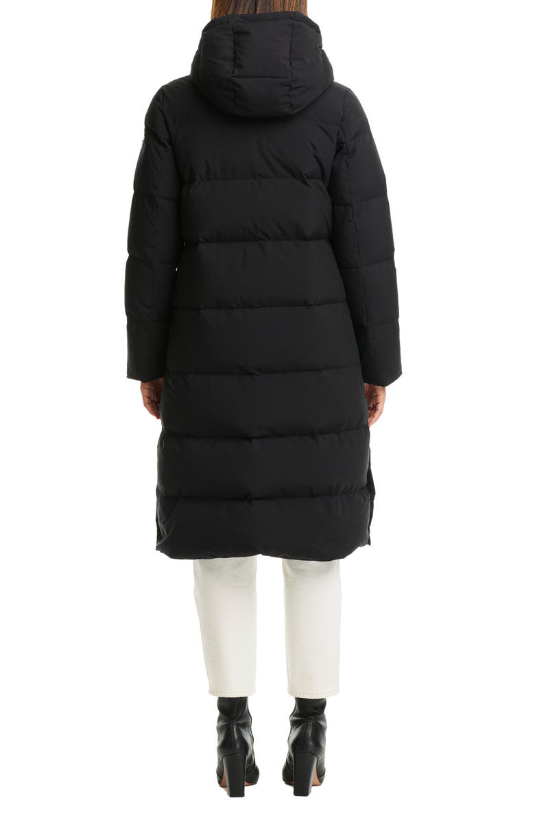 Sanctuary Water Resistant 700 Fill Power Down Hooded Long Coat, Alternate, color,