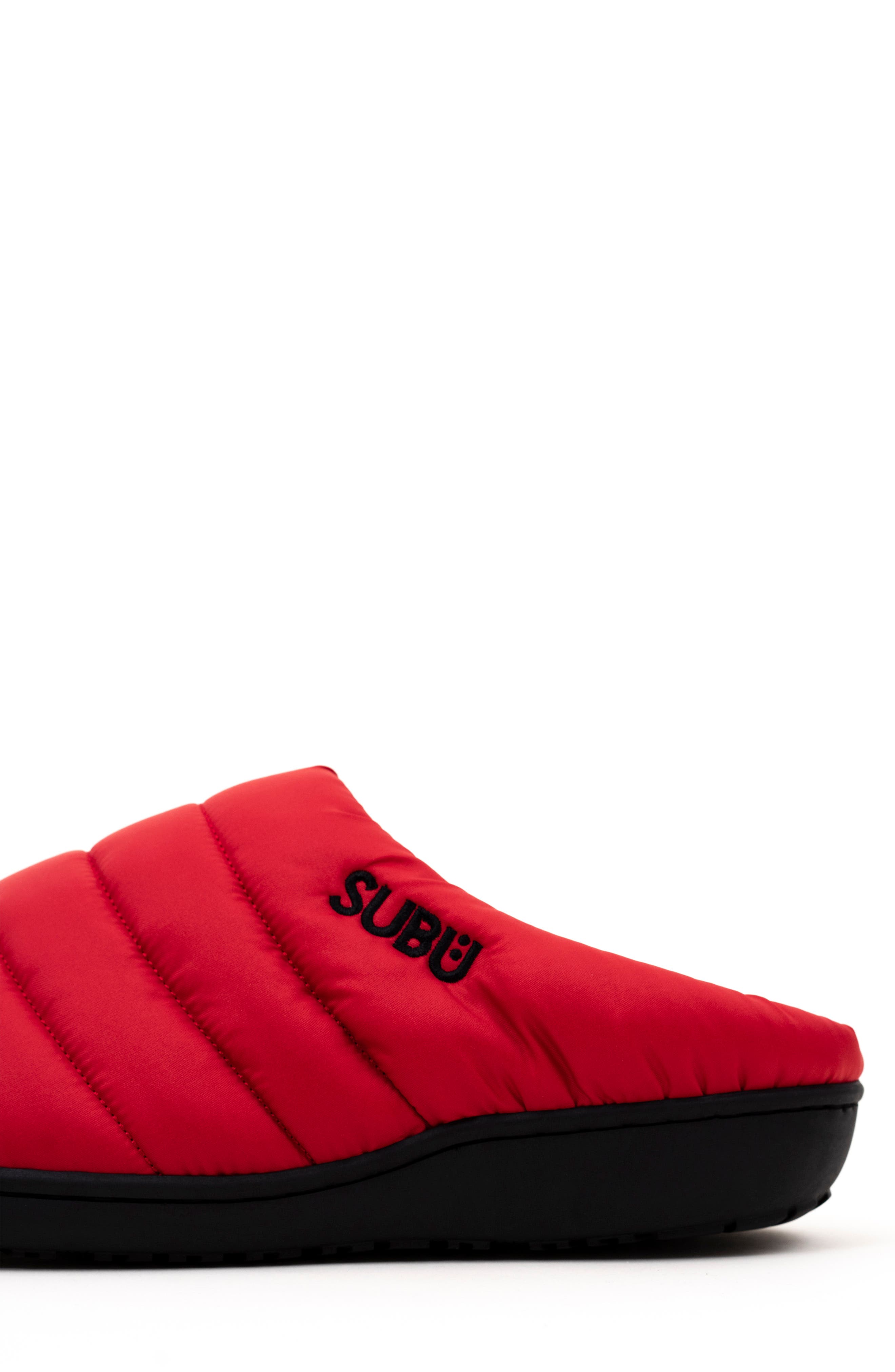 SUBU Gender Inclusive Indoor/Outdoor Puffer Slipper, Alternate, color, Red