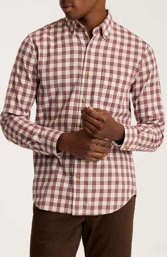Everyday Slim Fit Plaid Cotton Stretch Flannel Button-Down Shirt