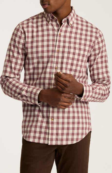 Everyday Slim Fit Plaid Cotton Stretch Flannel Button-Down Shirt